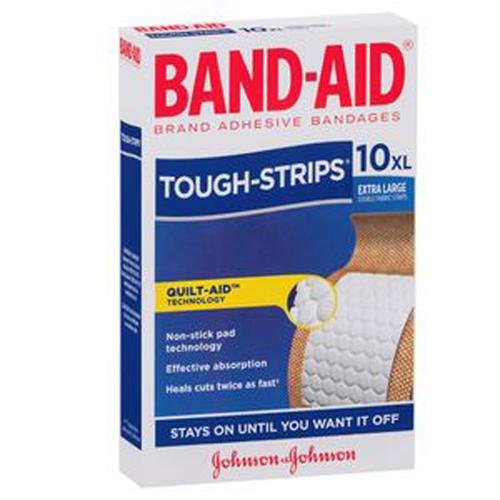 J&J Band Aid Tough Strips XLarge 6x10s