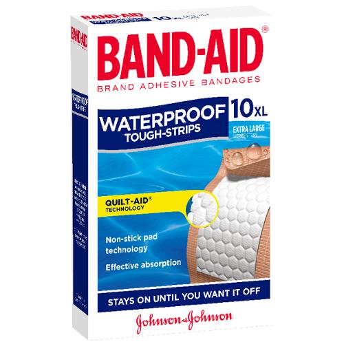 J&J Band Aid Tough Strips Waterproof XLarge 6x10s