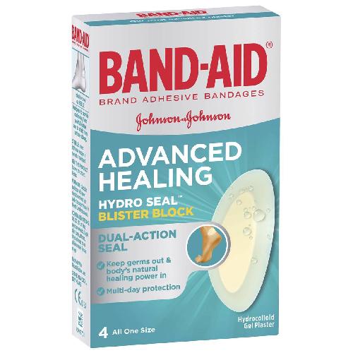 J&J Band Aid Advanced Healing Blister Block Regular 6x4s