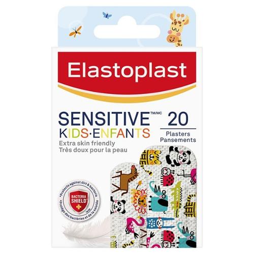 Elastoplast Band Aid Strips Kids Sensitive Animal 10x20s
